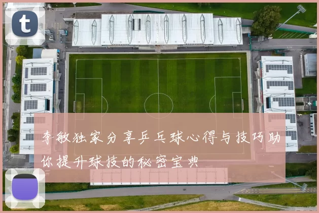 李敏独家分享乒乓球心得与技巧助你提升球技的秘密宝典
