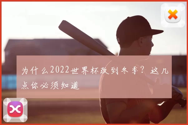 为什么2022世界杯改到冬季？这几点你必须知道