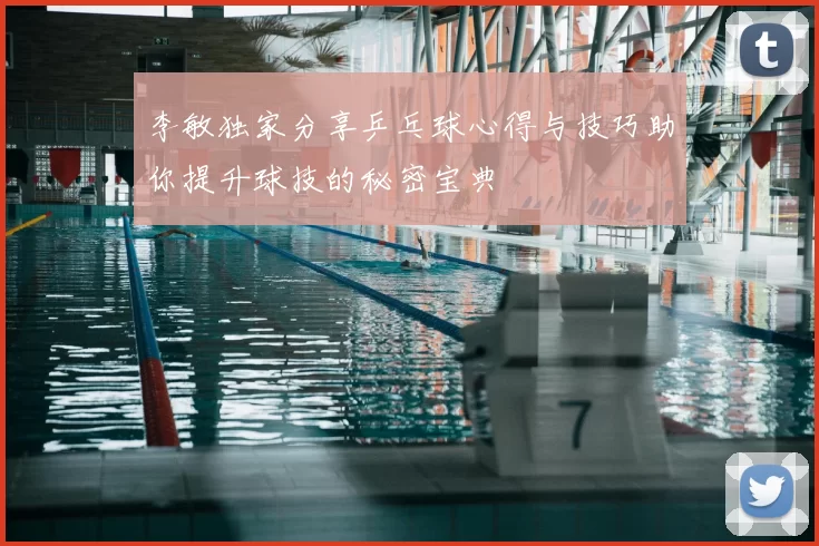 李敏独家分享乒乓球心得与技巧助你提升球技的秘密宝典