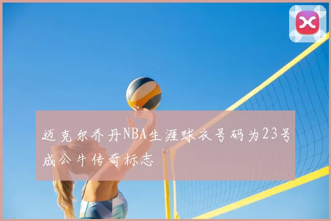 迈克尔乔丹NBA生涯球衣号码为23号成公牛传奇标志